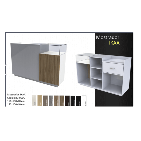 Countertop Display Cases / Commercial Showcase / Racks full vision/ Model Ika